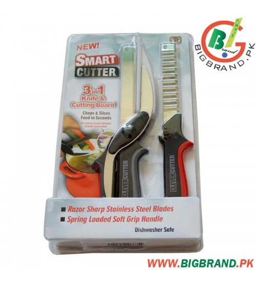 Knife and Cutting Board Scissors 3in1 Smart Cutter 